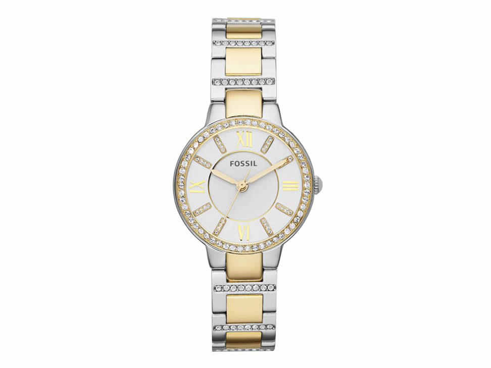 reloj fossil plata dama